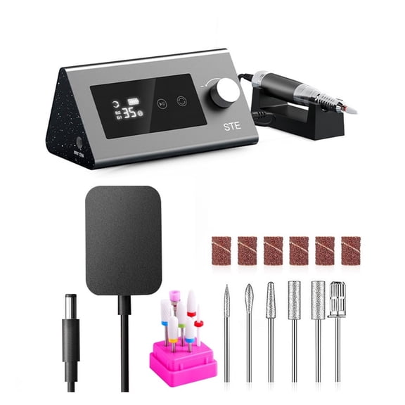 35000RPM Electric Nail Drill Machine, Sander Nail Electric Manicure Drill For Nail Tools, Touchable Screen Manicure Machine Designed For Salons Families ,Easy to Operate