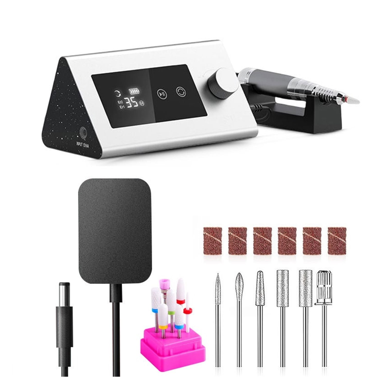 35000RPM Electric Nail Drill Manicure Machine For Hand And Foot Repair Manicure Cutter Set Nail Gel Polisher Salon Equipment ,Low Noise