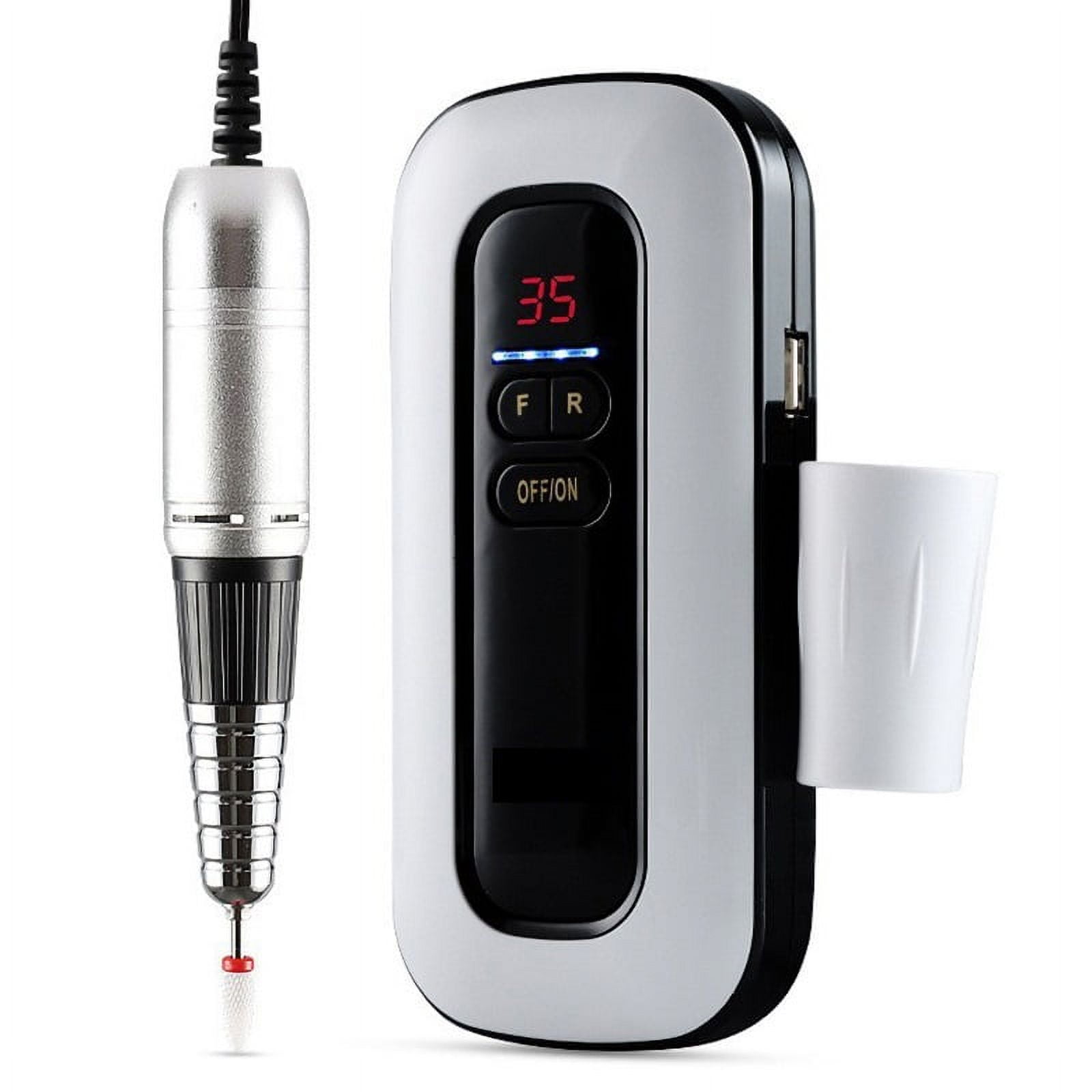 35000RPM Electric Nail Drill, Portable Manicure Machine For Acrylic Gel Polish, Nails Sander, Rechargeable Nail Salon ,Low Noise