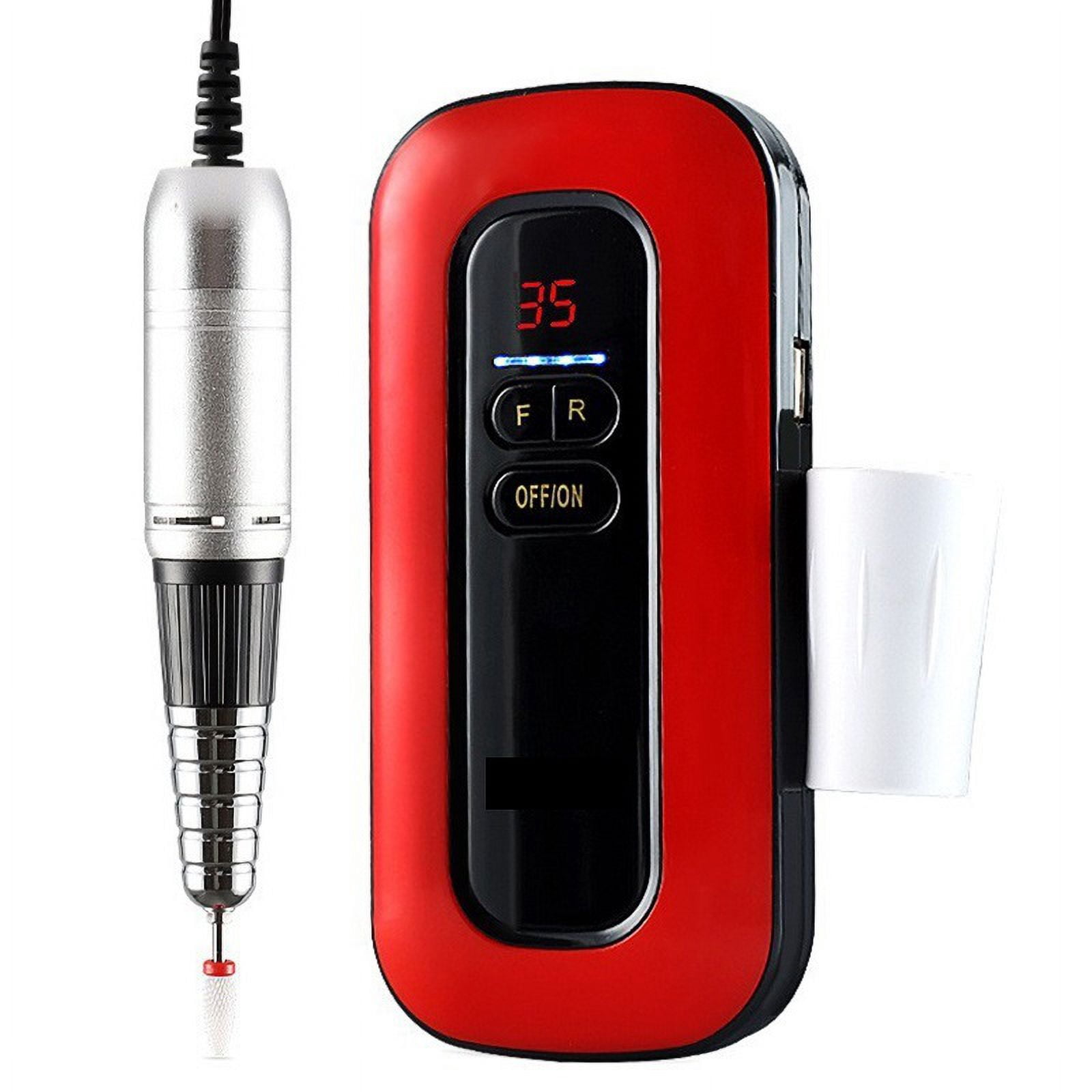 35000RPM Electric Nail Drill, Portable Manicure Machine For Acrylic Gel Polish, Nails Sander, Rechargeable Nail Salon ,Low Noise