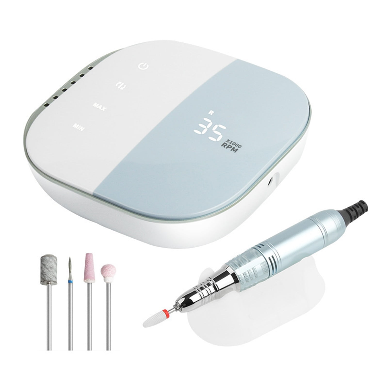 35000RPM Electric Nail Drill With Touch Screen, Rechargeable Cordless Manicure Machine For Nails Art Sander Nail ,Lightweight and Portable