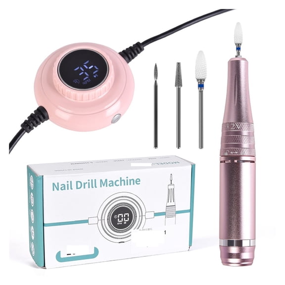 35000RPM Manicure Machine Electric Nail Drill Kit Portable Manicure With LCD Screen Milling Cutter Nail Gel Polisher Pen ,Low Noise