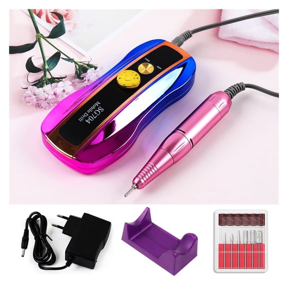 35000RPM Nail Drill Machine With HD LCD Display,Rechargeable Nail Master For Manicure,Portable Nail Drill Milling Machine ,Easy to Operate
