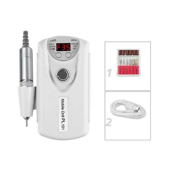 35000RPM Nail Drill Machine With HD LCD Display, Rechargeable Nail Master For Manicure, Portable Nail Drill Milling Machine ,Low Noise