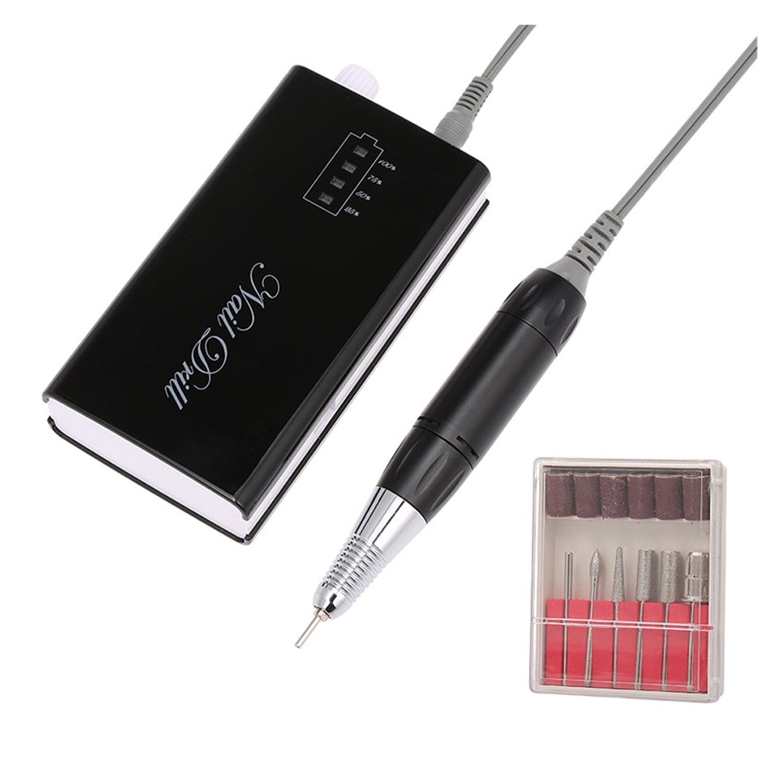 35000RPM Portable Cordless Electric Nails Drill Machine Acrylic gel remover Nail File Drill Bits kit Nail Polishing Equipment ,Low Noise