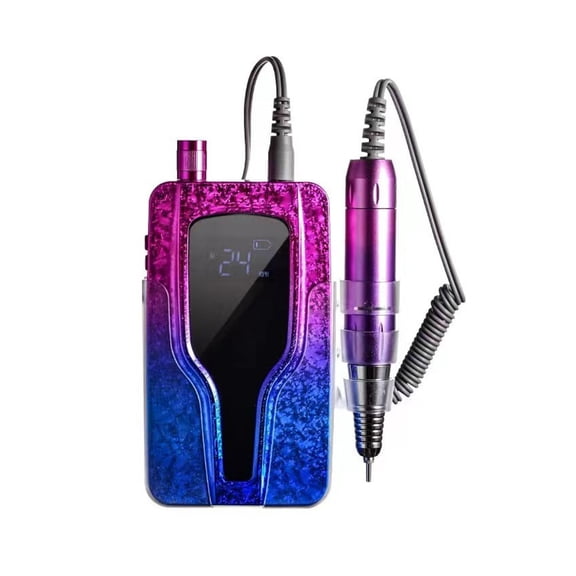 35000RPM Portable Electric Nail Drill Machine, Cordless Rechargeable E File Manicure, Nail Sander, Gel Remover, Polisher Tools ,Low Noise