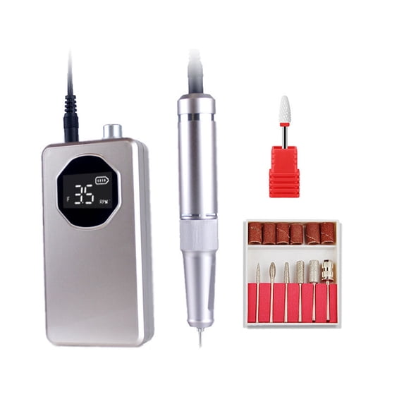 35000RPM Professional Electric Nail Sander For Manicure Pedicure Rechargeable Cordless Power Nail Drill Machine For Gel Remover