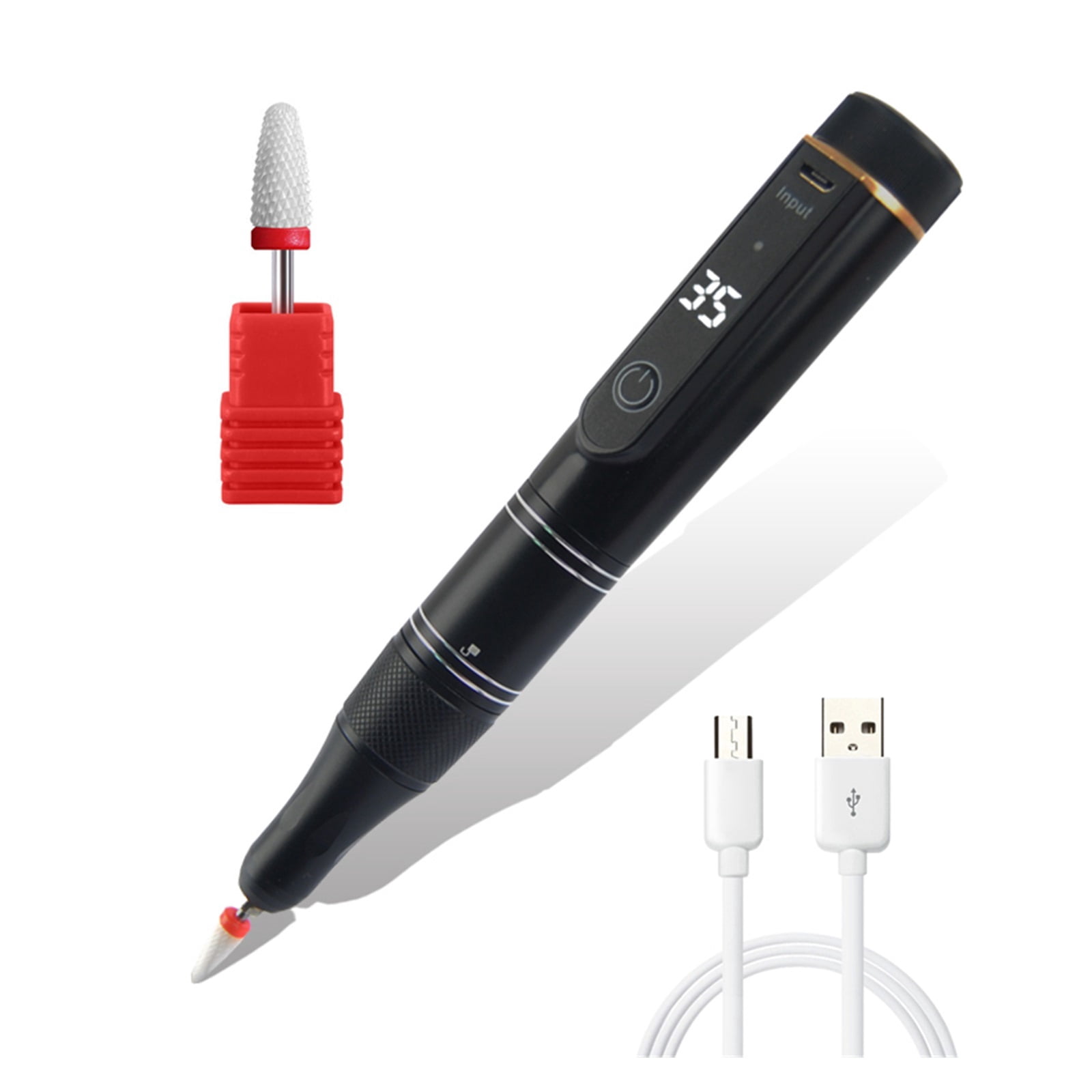 35000RPM Rechargeable Nail Drill Machine Portable Manicure Drill Nail Cuticle E-File Nail Polisher Cordless Nail Drill Machine ,Quality Torque