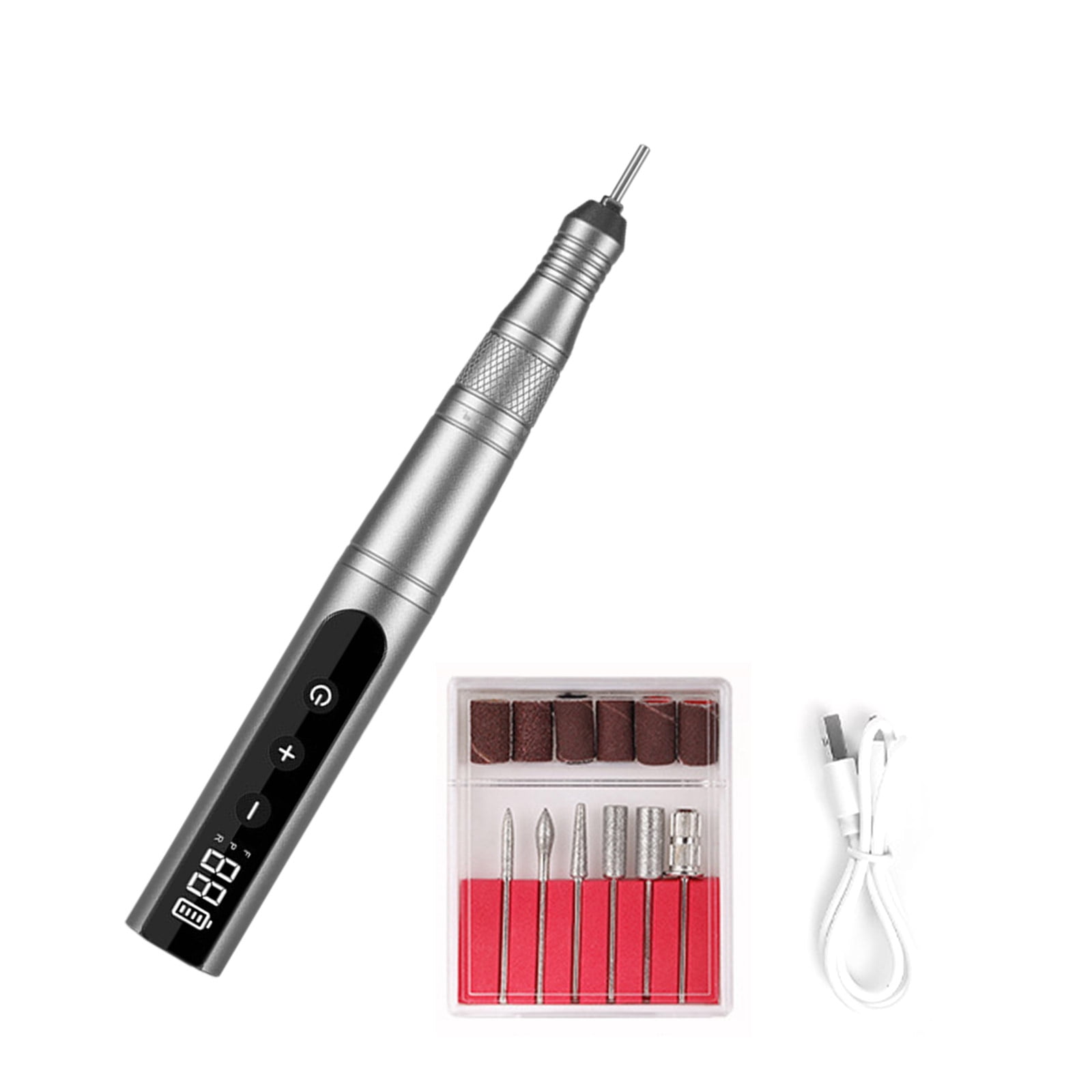 35000rpm Electric Nails Drill Machine Rechargeable Professional Nails Drill with Drill Bits for Gels Nails