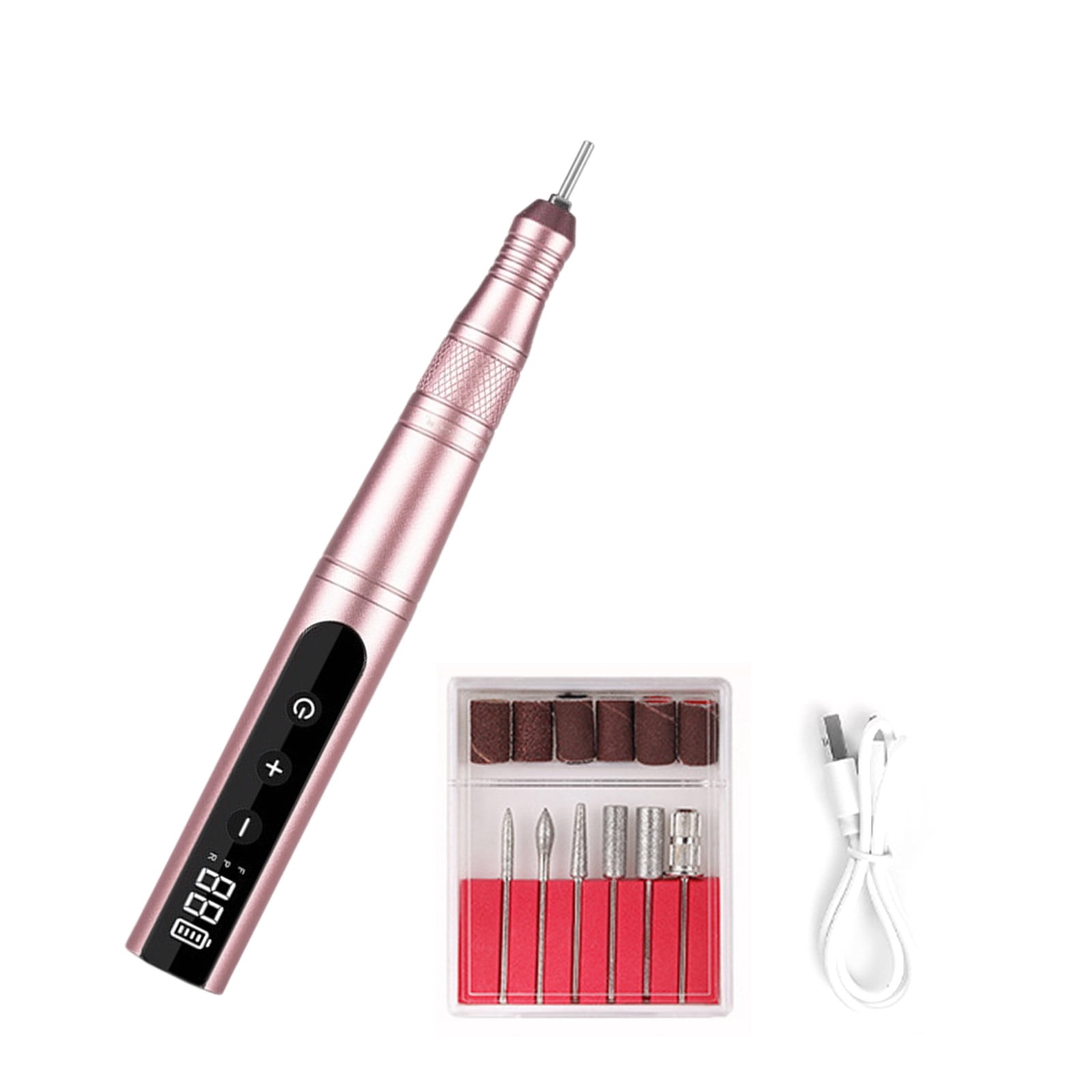 35000rpm Electric Nails Drill Machine Rechargeable Professional Nails Drill with Drill Bits for Gels Nails