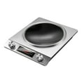 thumbnail image 1 of 3500W Commercial Induction Cooktop - Portable Multifunctional Design with LCD Display, Knob Control, 10 Temp Settings & Concave Coil for Home/Restaurant/Food Truck,Silver, 1 of 6