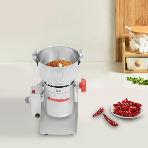 3500W Electric Grain Mill Grinder, 0-180 Tilt, 30000RPM, Commercial Grinders for Rice, Wheat, Corn, Spices, Medicinal Herbs, etc. 110V