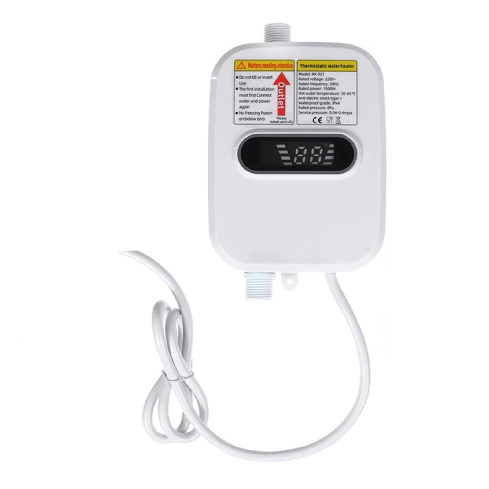 3500W Electric Thankless Instant Hot Water Heater Bathroom Faucet Tap Heating 3 Seconds Instant Heating ,Energy Saving
