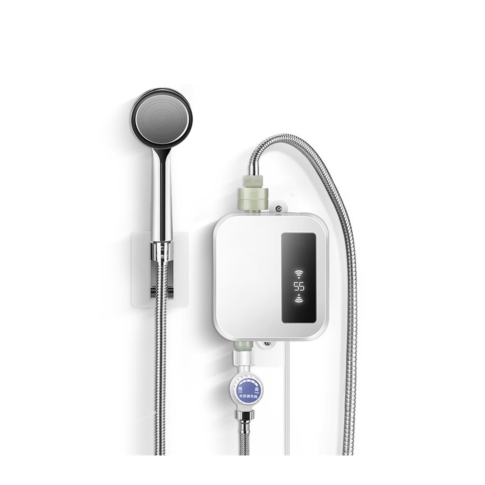 3500W Electric Water Heater Instant Kitchen Bathroom 3S Heating Tankless Water Faucet Temperature Display Heating Shower ,Safety Protections