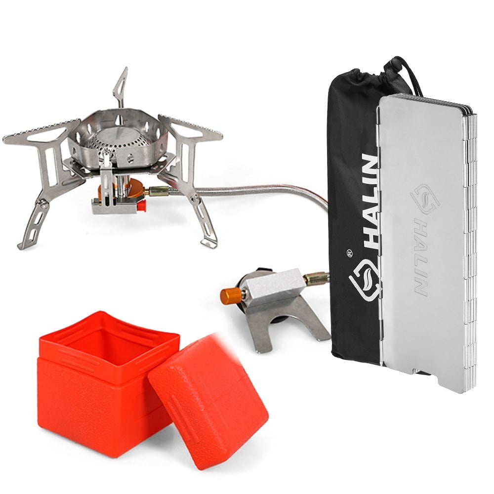3500W Portable Camping Stove with Storage Case for Hiking and Backpacking