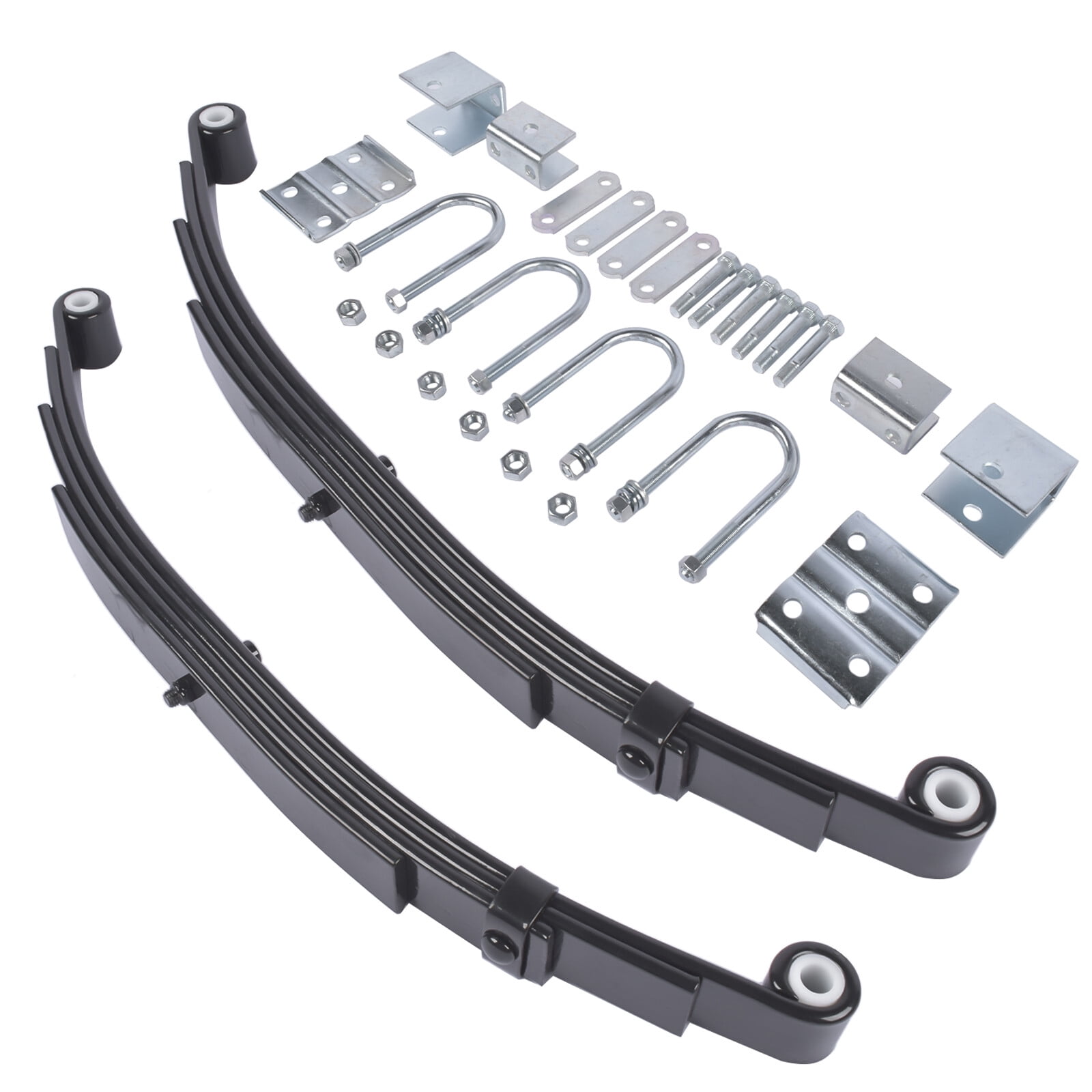 3500lb Single Trailer Axle Suspension Kit Leaf Spring U-bolt & 4 - Leaf ...