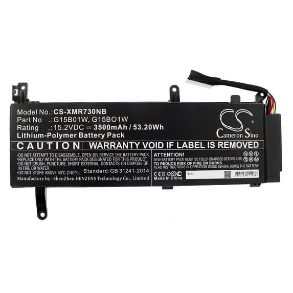 3500mAh G15BO1W G15B01W Battery for Xiaomi gaming laptop 8th gen i7Intel Gaming Laptop 7300HQ 1060