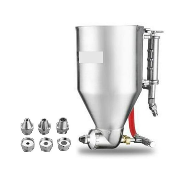 3500ml Stucco Spray Gun Cement Mortar Sprayer Hopper Jet Paint Wall Concrete Tools Diatom Mud Spray Gun Putty Powder Spray Pot ,Easy to Operate