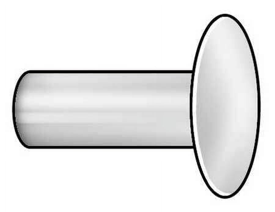 350606 Rivet, Round, 3/16 Dia, 3/8 L, Pk200