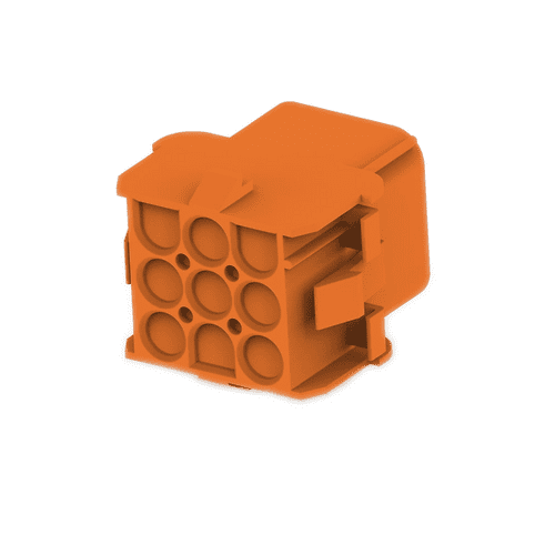 350782-1 MATE-N-LOK Connector 9 Position Female Positive Lock Free Hanging Housing Receptacle