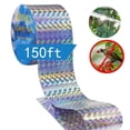 thumbnail image 1 of 350Ft Bird Deterrent Reflective Scare Tape Long Pest Control Dual-sided Repellent Tape For Pigeons, Grackles, Woodpeckers, Geese, Herons, Blackbirds & More, 1 of 5