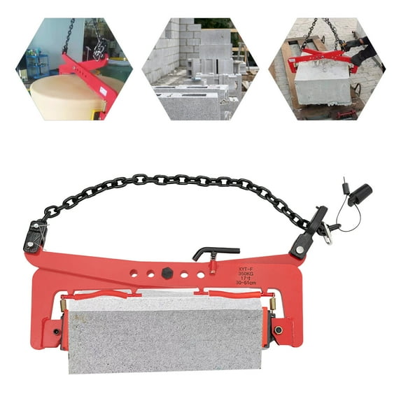 350KG Lifting Clamps, Lifting Pliers Vertical Steel Plate Clamp of Glass Slabs/Metal Sheet/Granite Island, Roadside Stone Clamp Curb
