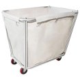 350L Laundry Cart with Wheels,Beige Laundry Hamper 10 Bushel, Laundr