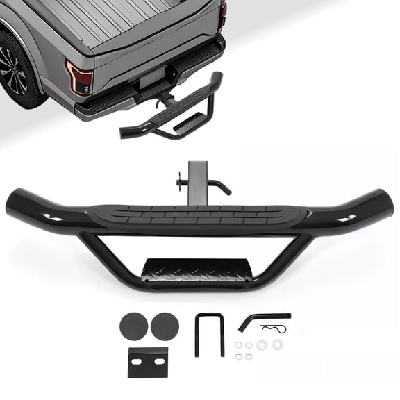 350LBS Tow Trailer Receiver Tow Hitch Step Bar Bumper Guard Receiver 37" X 4"