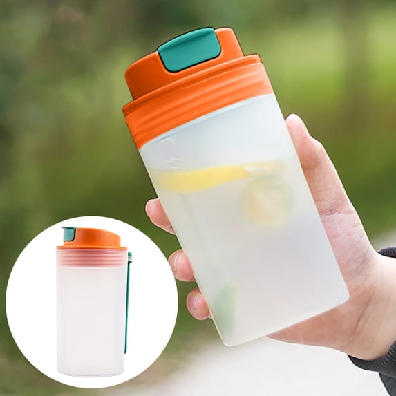 Clearance Glass&Bottle under $5 350ML Single Layer Plastic Cup Protein Powder Shaker Cup Milkshake Cup Sports Fitness Water Cup