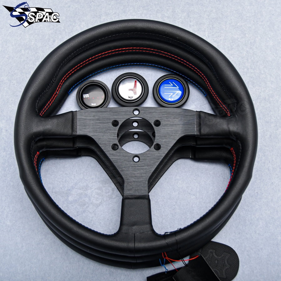 for MOMO Prototipo P1 14inch/350mm Leather Racing Sport