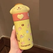 350Ml Sanrio Cinnamoroll Anime Kuromi Melody Thermos Mug Cartoon Kawaii Sports Water Bottle Coffee Cup Water Bottle Gift