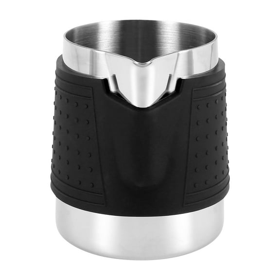 350Ml Stainless Steel Silicone Milk Frothing Pitcher with Lid Espresso Coffee Cappuccino Cream Cup Jug