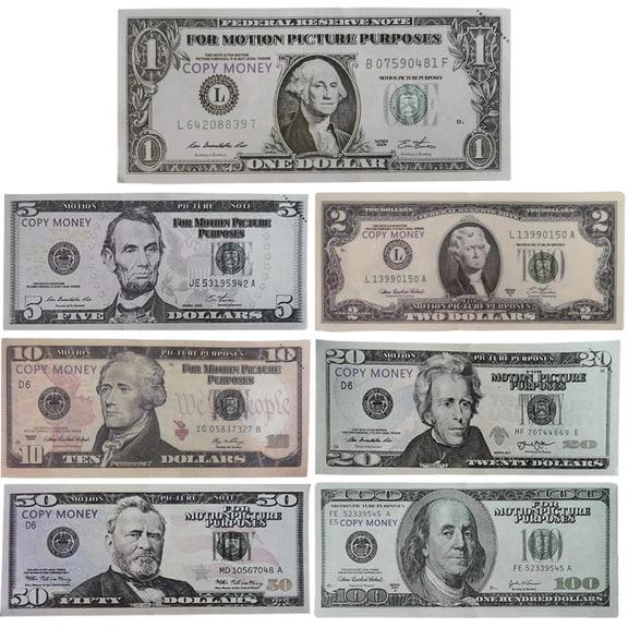 350PCS Prop Money for Adult Kids Girls Boys Birthday Party, Develops Early Math Skills, for Movie Photo Props