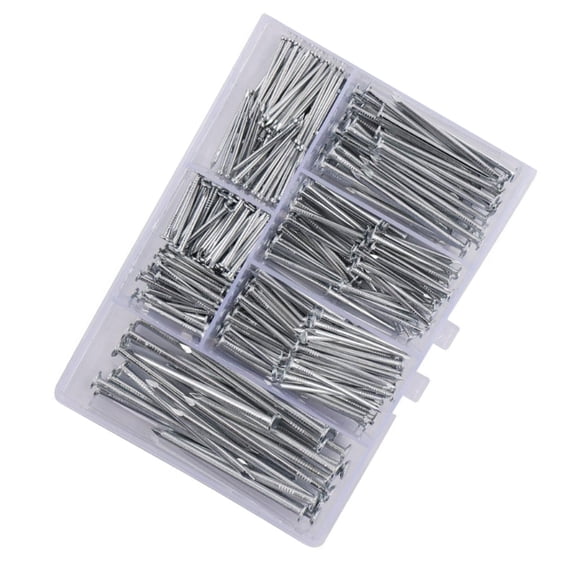 350Pcs 5 Sizes Iron Small Nails Assortment Set Picture Hanging Nails Hardware