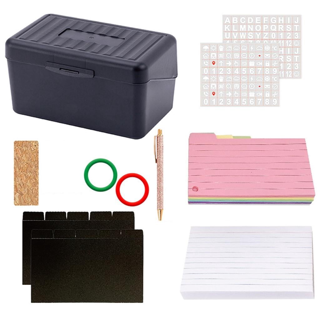 350Sheets Double Lined Note Paper and Index Card Set Includes Sticker for Office