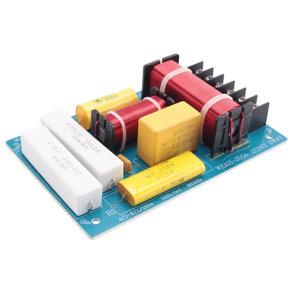 350W 2-Way Audio Speaker Crossover 3200Hz High and Low Frequency Divider Hifi High Fidelity Crossover Filter,1 x frequency divider,As shown