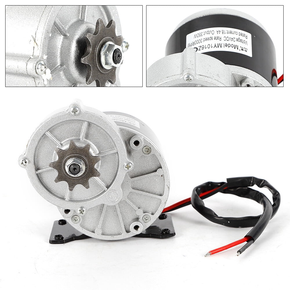 350W 24 V DC electric motor for bicycle bike scooter gear reduction 300 Rpm for Small Electric Vehicles, Mopeds, Mini Bikes