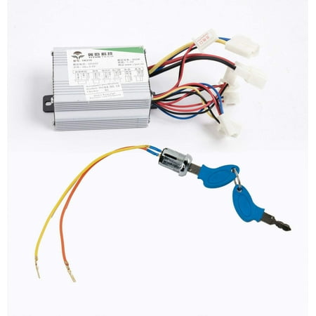 350W 24V variable Speed Control+KeyLock Switch f Scooter GoKart electric motor