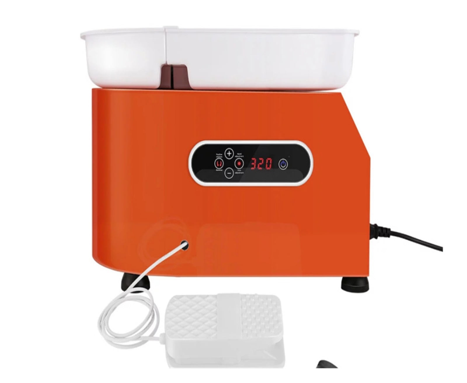 350W 25CM 9.8" Electric Ceramic Pottery Wheel Machine Clay Making Pottery Tool With LCD Touch Screen Ceramics Work Clay Craft