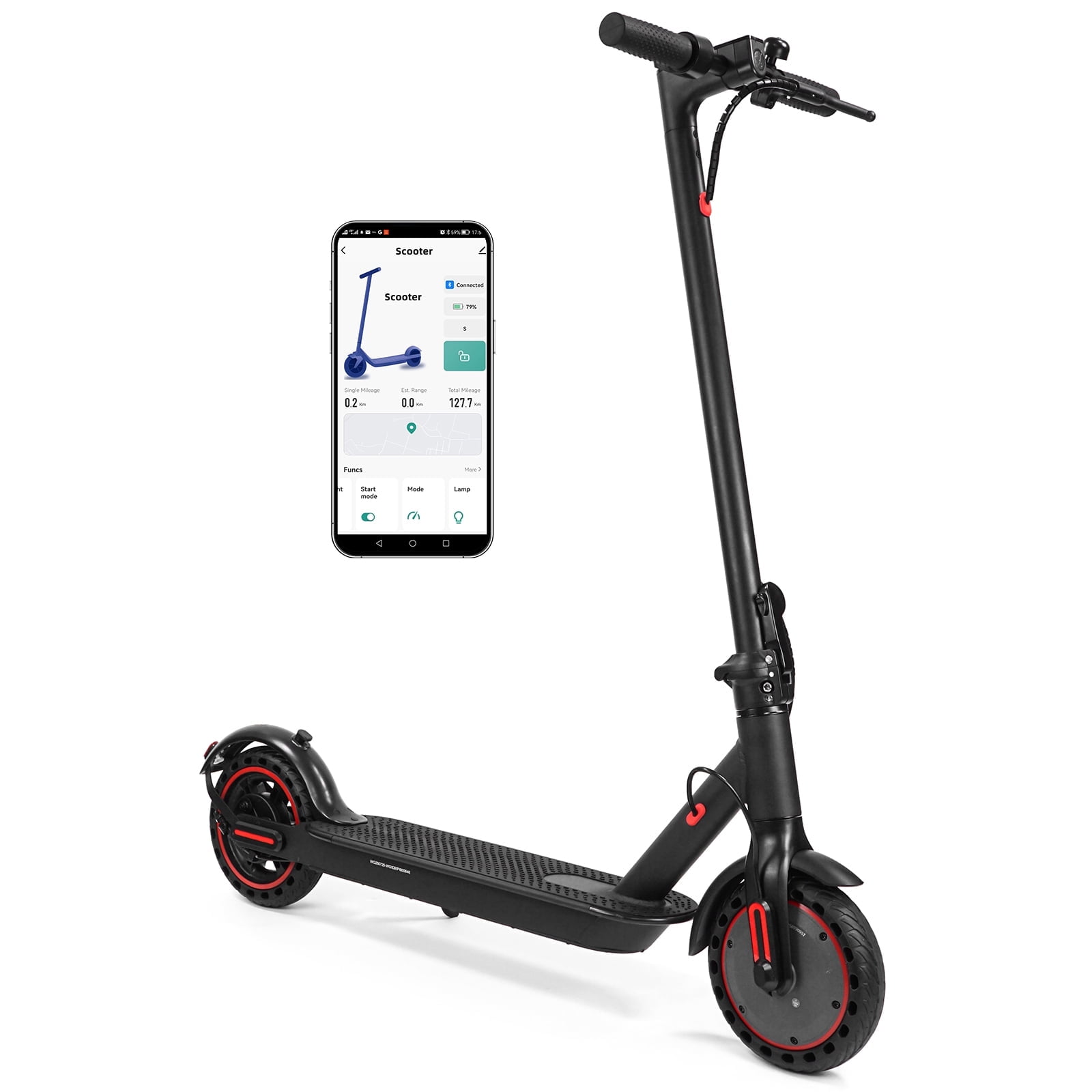350W 8.5" Electric Scooter for Adult,Class A 10.4Ah Lithium Battery, Motor Up to 18.6 mph & 20 miles long range