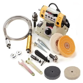 350W Adjustable Speed Bench Grinder, Polishing Machine For DIY Woodworking Jade Jewelry Bench Lathe Machine With Meta ,High-Quality Motor