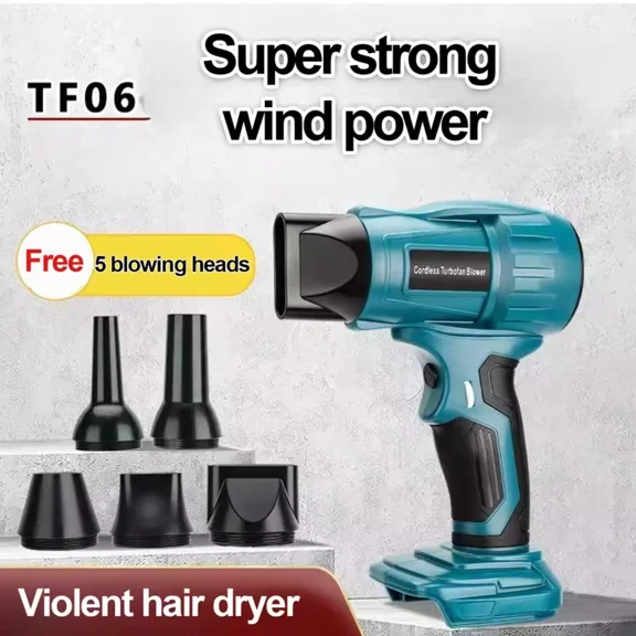 350W Cordless Handheld Leaf Blower For Makita 18V Violent Blower Mini Jet Fan