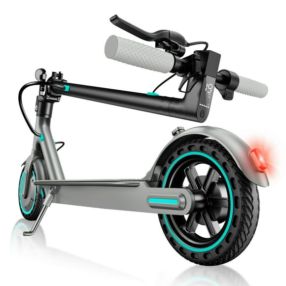 350W Electric Scooter, 19Mph Speed & Up to 21 Miles Range, 8.5"Anti-skid solid tyre, Foldable Commuting E-Scooter for Adults, APP Control, Double Braking System Blue