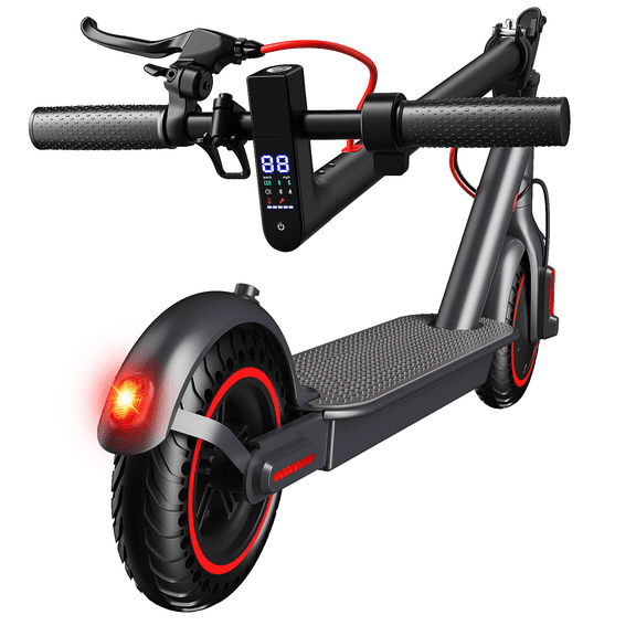 OBX 350W Electric Scooter for Adults, 18MPH & 12-16 Miles Range, 8.5" Solid Tires, Foldable Commuting E-Scooter with APP Control & Brake System