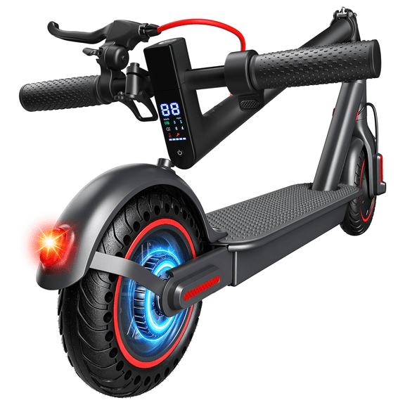 OBX 350W Electric Scooter for Adults, 18MPH & 12-16 Miles Range, 8.5" Solid Tires, Foldable Commuting E-Scooter with APP Control & Brake System