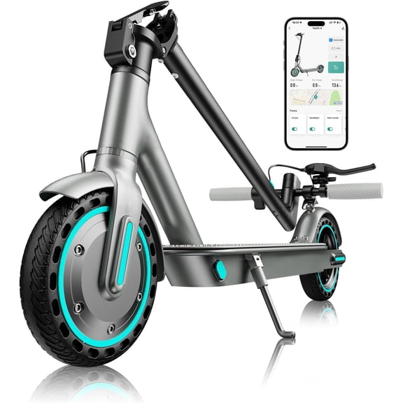 350W Electric Scooter for Adults, 19MPH & 12-16 Miles Range, 8.5" Solid Tires, Foldable Commuting E-Scooter