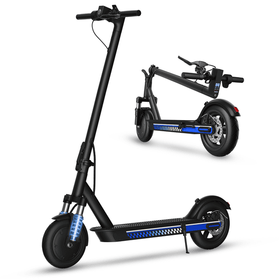 OBX 350W Foldable Electric Scooter for Adults,19MPH & 21 Miles Range,8.5'' Pneumatic Tires E-Scooter with Front Absorption,Headlight,APP Control
