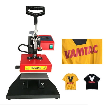 350W Heat Press Machine 5.9"x5.9" Heating Plate Digital Transfer Sublimation for Kinds of Heat Press Transfer Like T-shirt