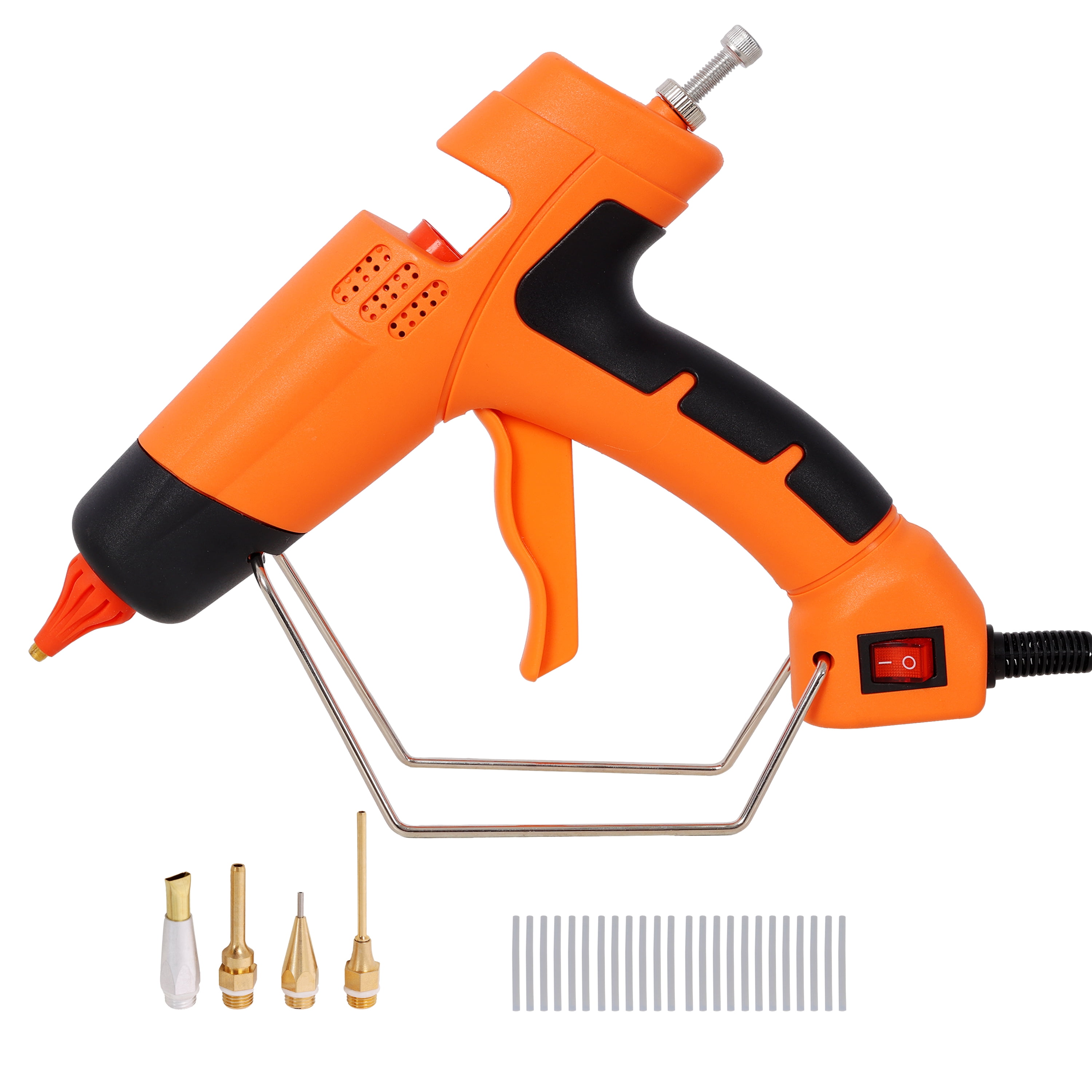 350W Hot Glue Gun, 4 Nozzles & 24 Glue Sticks for DIY