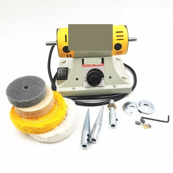 350W Stone Polishing Machine DIY Woodworking Jade Jewelry Dental Bench Lathe Machine Grinding Machine Sanding Tools ,Widely Use